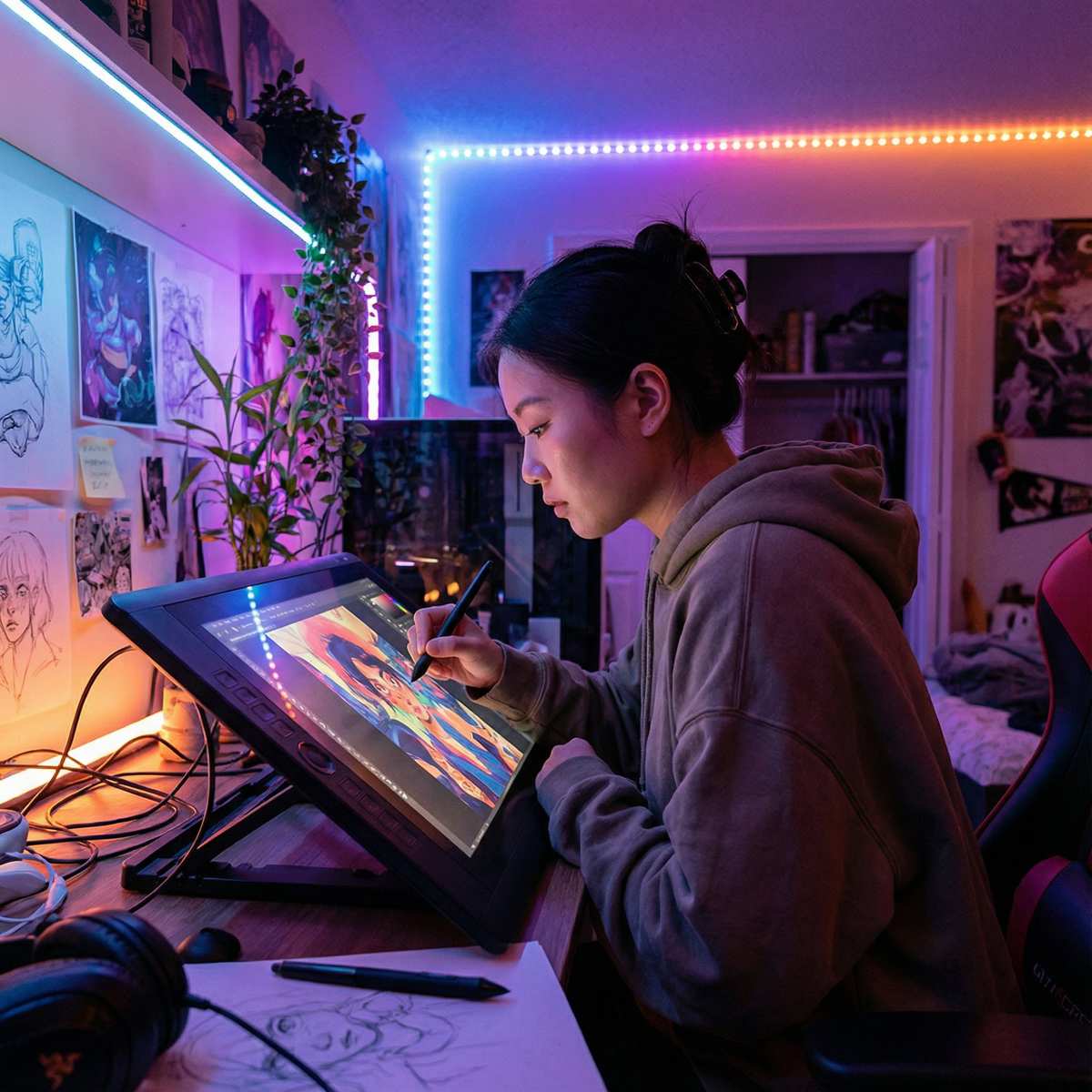 福利姬创作者画意人生